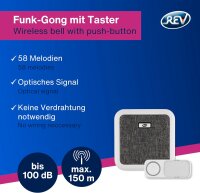 REV Orchestra Funk-Gong mit Taster weiß Link2Home