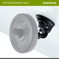 mantona Saugnapfhalterung XL 1/4Zoll + GoPro Mount