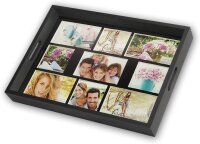 ZEP Photo Tray black       43x35 Holz Fototablett 9 Bilder   W002