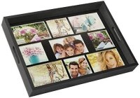 ZEP Photo Tray black       43x35 Holz Fototablett 9 Bilder   W002