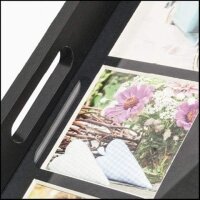 ZEP Photo Tray black       43x35 Holz Fototablett 9 Bilder   W002