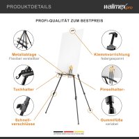 walimex pro Atelierstaffelei Aluminium XL  180cm