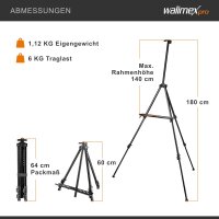 walimex pro Atelierstaffelei Aluminium XL  180cm