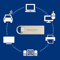 Philips USB 2.0             16GB Moon Vintage Silver
