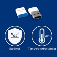 Philips USB 2.0             16GB Pico Edition Ocean Blue
