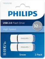 Philips USB 2.0 2-Pack      32GB Snow Edition Shadow Grey