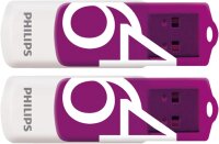 Philips USB 2.0 2-Pack      64GB Vivid Edition Magic Purple