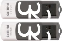 Philips USB 3.0 2-Pack      32GB Vivid Edition Shadow Grey