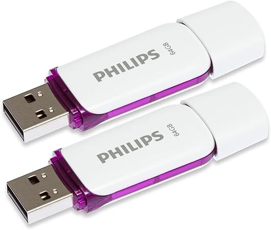 Philips USB 2.0 2-Pack      64GB Snow Edition Magic Purple