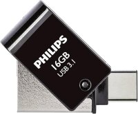 Philips 2 in 1 OTG          16GB USB 3.1 + USB C Midnight...