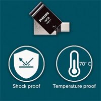 Philips 2 in 1 OTG          16GB USB 3.1 + USB C Midnight...