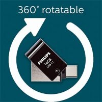 Philips 2 in 1 OTG          16GB USB 3.1 + USB C Midnight Black