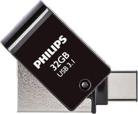 Philips 2 in 1 OTG          32GB USB 3.1 + USB C Midnight...