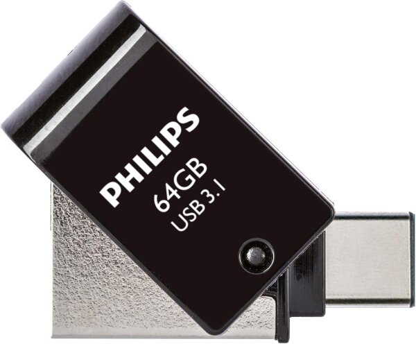 Philips 2 in 1 OTG          64GB USB 3.1 + USB C Midnight Black