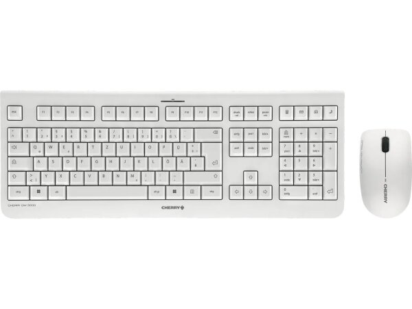CHERRY DW 3000 Tastatur Maus enthalten Universal RF Wireless QWERTZ Deutsch Grau