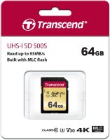 Transcend SDXC 500S         64GB Class 10 UHS-I U3 V30