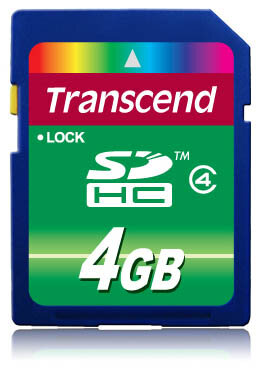 Transcend TS4GSDHC4 Speicherkarte 4 GB SDHC