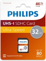 Philips SDHC Card           32GB Class 10 UHS-I U1