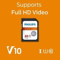 Philips SDHC Card           32GB Class 10 UHS-I U1