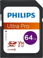 Philips SDXC Card           64GB Class 10 UHS-I U3 V30 A1