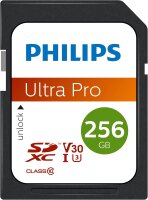 Philips SDXC Card          256GB Class 10 UHS-I U3 V30 A1