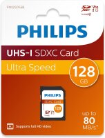 Philips SDXC Card          128GB Class 10 UHS-I U1