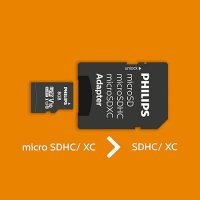 Philips MicroSDHC Card       8GB Class 10 UHS-I U1 incl. Adapter