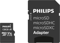 Philips MicroSDXC Card     128GB Class 10 UHS-I U1 incl....