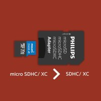 Philips MicroSDXC Card     256GB Class 10 UHS-I U3 incl. Adapter