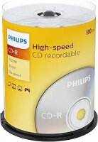 1x100 Philips CD-R 80Min 700MB 52x SP