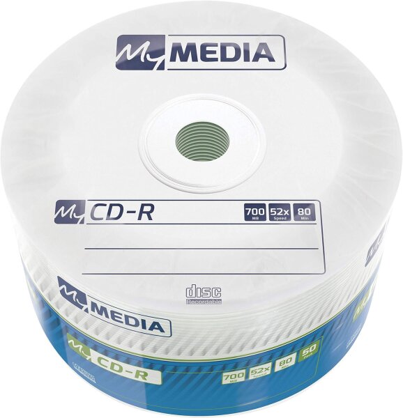 1x50 MyMedia CD-R 80 / 700MB 52x Speed Wrap