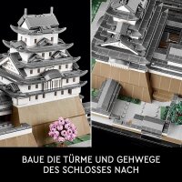 LEGO Architecture Burg Himeji, Modellbausatz für Erwachsene, Wahrzeichen-Kollektion, Set für Fans kreativer Gartenarbeit und japanischer Kultur, mit Kirschblütenbaum, Geschenk für Sie und Ihn 21060