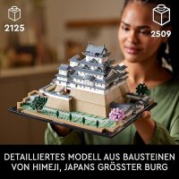 LEGO Architecture Burg Himeji, Modellbausatz für Erwachsene, Wahrzeichen-Kollektion, Set für Fans kreativer Gartenarbeit und japanischer Kultur, mit Kirschblütenbaum, Geschenk für Sie und Ihn 21060
