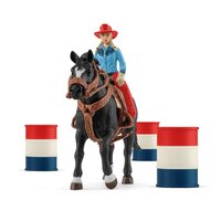 Schleich Farm World     42576 Barrel Racing mit Cowgirl