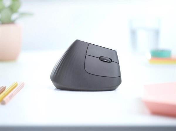 Logitech MX Vertical - ergonomische Maus - kabellos - dunkelgrau