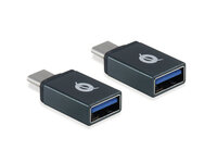 Conceptronic DONN OTG-Adapter für USB-C zu USB-A 2er Pack