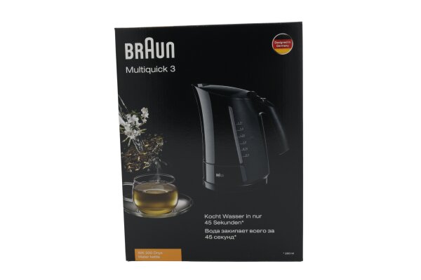 Braun WK300 AquaExpress Wasserkocher Schwarz