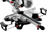 metabo Kappsäge KGS 216 M - 1200 W - Mit Zugfunktion, Präzisionsschnitt, LED-Schattenlinie, robustes Aluminiumdesign - Ideal für Holz- und Metallarbeiten - Inkl. Maschinenständer KSU 251 und Zubehör