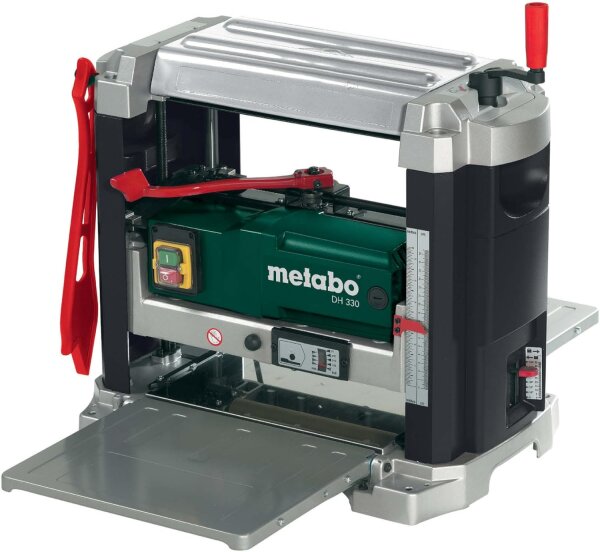 metabo Dickenhobel DH 330, Mobile Hobelmaschine mit 1800 W und HSS-Messer