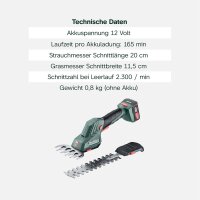 Metabo PowerMaxx SGS 12 Q Akku-Strauch- und Grassschere