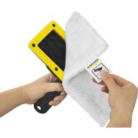 Kärcher Dampfreiniger SC 4 EasyFix, Dampfdruck: 3,5 bar, Aufheizzeit: 4 min., Leistung: 2.000 W, Flächenleistung: 100 m², 2-Tank-System: 0,5 l + 0,8 l, mit Bodenreinigungsset EasyFix, Düsen und Bezüge