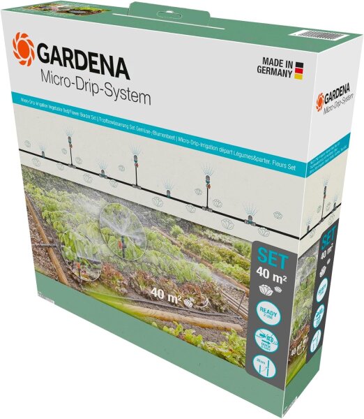 Gardena MDS Tropfbewässerung Set Gemüse-/Blumenbeet 60 qm