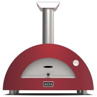 Alfa Forni Moderno 2 Pizze Holz Antik Rot