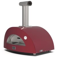 Alfa Forni Moderno 2 Pizze Holz Antik Rot