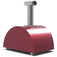 Alfa Forni Moderno 2 Pizze Holz Antik Rot