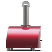Alfa Forni Moderno 2 Pizze Holz Antik Rot