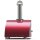 Alfa Forni Moderno 2 Pizze Holz Antik Rot