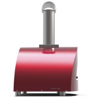 Alfa Forni Moderno 3 Pizze Holz Antik Rot