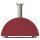 Alfa Forni Moderno 3 Pizze Holz Antik Rot
