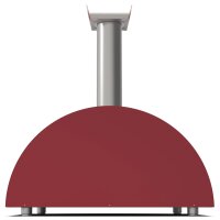 Alfa Forni Moderno 5 Pizze Holz Antik Rot